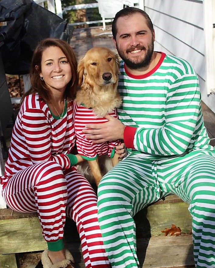 Shea (Shire x Jack) and her family ready for Christmas Eve
